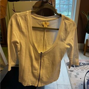 Maeve (Anthropologie) Zip front shirt